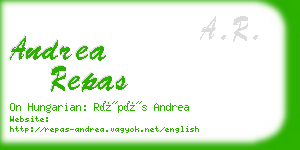 andrea repas business card